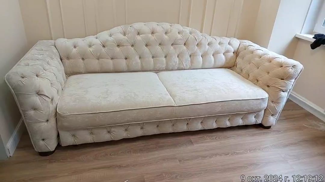 Замена обивки дивана на дому. Озерки